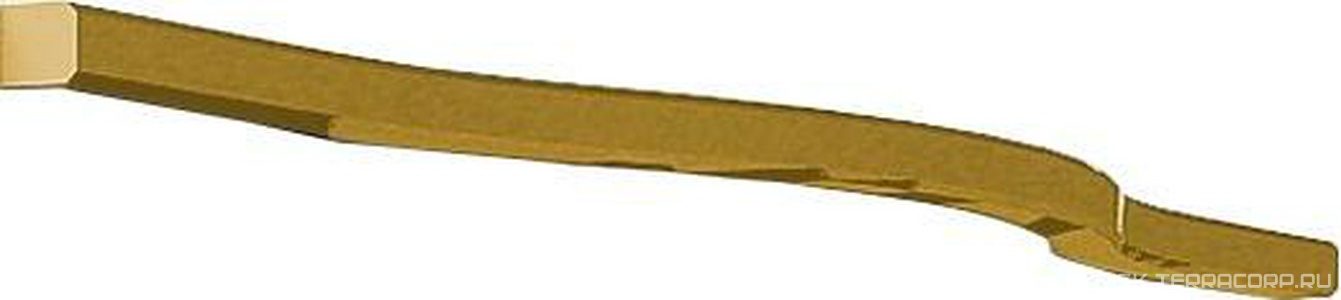 Ручка-скоба для мебельной тумбы, 32 см, (цв.Oro),  ZZ Cezares Tiffany 40392