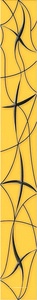 Декор Azori Vela Бордюр  Ochra "Stella" 6.2x50.5 587091002