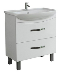 Тумба напольная Alda 65см., 2 ящик, БЕЗ раковины арт.28186, цв.белый XX