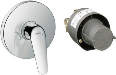 Смеситель Hansgrohe Novus 71068000 С ВНУТРЕННЕЙ ЧАСТЬЮ для душа| 15x15x8