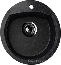 Мойка кухонная Ulgran U-407-308 черная| 48x46x20