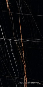 Керамогранит для пола и стены Kerranova Marble Trend Керамогранит K-1004/MR черный матовый 60х120 K-1004/MR/600x1200x10