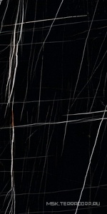 Керамогранит для пола и стены Kerranova Marble Trend Керамогранит K-1004/MR черный матовый 60х120 K-1004/MR/600x1200x10