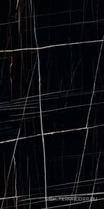 Керамогранит для пола и стены Kerranova Marble Trend Керамогранит K-1004/MR черный матовый 60х120 K-1004/MR/600x1200x10