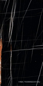 Керамогранит для пола и стены Kerranova Marble Trend Керамогранит K-1004/MR черный матовый 60х120 K-1004/MR/600x1200x10