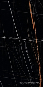 Керамогранит для пола и стены Kerranova Marble Trend Керамогранит K-1004/MR черный матовый 60х120 K-1004/MR/600x1200x10