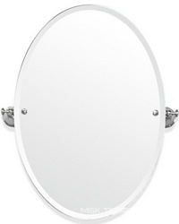 Зеркало овальное, поворотное, 56х8хh66см, (цв.держателей: белый/хром), Harmony ZZ