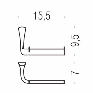 Держатель туал.бумаги открытый, (цв.хром),  Colombo Land B2808.000