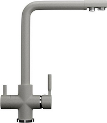 Смеситель Ulgran U-016 310 серый, для кухонной мойки| 14x33x20