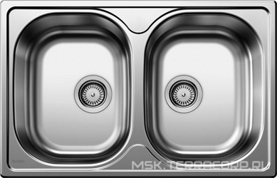 Мойка кухонная Blanco Tipo 8 Compact сталь| 50x78x17