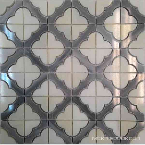 Мозаика из камня на сетке М20-210Р ZZ |30.5x30.5