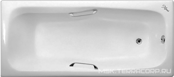 Чугунная ванна Maroni Giordano 180x80 с ручками| 180x80x40