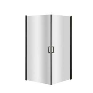 Душевое ограждение 90x90х190 см, распашные двери, проф.черный, стекло прозрачное, без поддона ZZ Orange 
E04 
E04-090TB