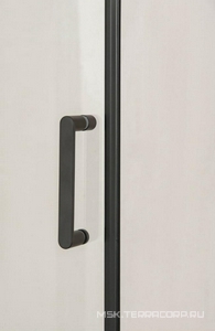 Душевое ограждение 90x90х190 см, распашные двери, проф.черный, стекло прозрачное, без поддона ZZ Orange 
E04 
E04-090TB