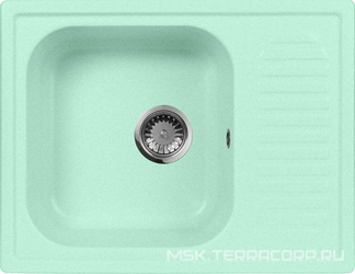 Мойка кухонная AquaGranitEx M-13 салатовая| 49x64x19