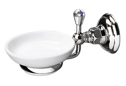 Мыльница настенная (цв. матовый хром/керамика),Nicolazzi ZZ Nicolazzi Classica 1487CB