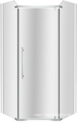 Душевое ограждение Aurora 90x90, стекло прозрачное, профиль хром, БЕЗ поддона ZZ