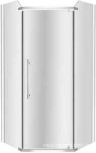 Душевое ограждение  90x90, стекло прозрачное, профиль хром, БЕЗ поддона ZZ Mirsant Aurora Aurora 90