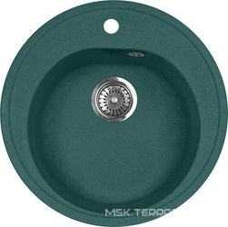 Мойка кухонная AquaGranitEx M-08 зеленая| 50x50x18