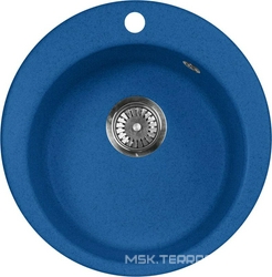 Мойка кухонная AquaGranitEx M-05 синяя| 47x47x18