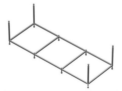 Каркас для ванны  180х80 см AMPM Spirit W72A-180-080W-R2