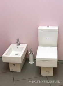 Ёрш напольный (цв. хром / колба керамика),  ZZ Devon & Devon New York NY120CR