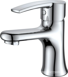 Смеситель для раковины, высокий, без донного клапана, цв. хром XX