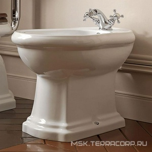 Биде напольное, 38,5х60хh41см, с 1 отв.д/смесит., (без крепл.к полу арт.7603 хх),  Kerasan Retro 1020 01