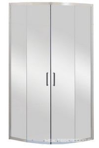 Душевой уголок 1000х1000хh1950мм, 1/4 круга, R550мм, (стекло прозрачн.5мм, фурн.цв.хром),  ZZ BelBagno Uno-195 UNO-195-R-2-100-C-Cr