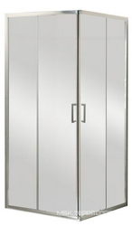 Душевой уголок 900х900хh1850мм, квадрат, (стекло рифленое Punto 5мм, фурн.цв.хром), Uno ZZ