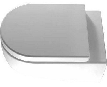 Унитаз подвесной 34х53см, крепёж в компл, (без сиденья),  ZZ Ceramica Cielo Smile SMVSNW Gloss White