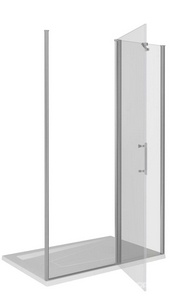 Душевое ограждение "MOKKA" WTW-140-C-WE 1400 мм (для Г-образного или как дверь в нишу) проф.алюминий белый, прозрачн.стекло, БЕЗ поддона, БЕЗ боковой Good Door Mokka МК00008