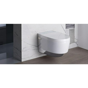 Унитаз подвесной, 590х360мм, сиденье-биде с выдвижным феном, (цв.белый/хром),  Mera Classic ZZ Geberit AquaClean 146.204.21.1