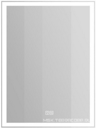 Зеркало 700х30х800мм, с встроенным светильником, сенсорным выключателем и подогревом, 12W, 220-240V, BelBagno ZZ