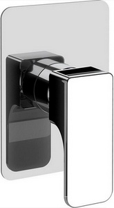 Смеситель встр. (внешняя часть) для душа (БЕЗ внутренней части арт.ZA 00431 0 04), (цв.хром)  ZZ Cisal Cubic CU003000 21