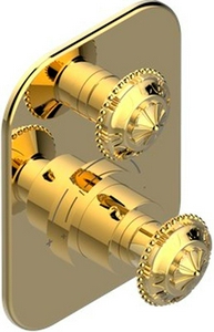 Смеситель термостат д/д, встр.в стену, БЕЗ внутр.части арт.G00-A00-5300A, (цв.бронза (Bronze brillant))  ZZ THG Versailles G14-D01-5300B