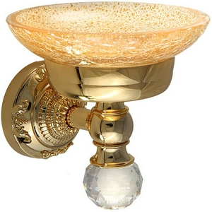 Мыльница настенная, (цв.золото),  ZZ Migliore Cristalia 16822