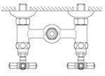 Смеситель для душа (выход воды 3/4 и 1/2), (цв. бронза),  ZZ Nicolazzi Teide Four 1925 BZ 45