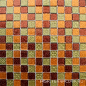 Мозаика Мозаика F18.48.55 (чип 23x23) 30х30 Мастера Керамики Glass F18.48.55