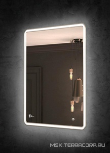 Зеркало прямоугольное 700х800 мм с подсветкой и без подогрева, VENECIA (Venezia Luxe) ZZ KVV Venecia VNL7080WH