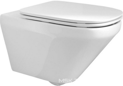 Унитаз подвесной, безободковый, крепления в комплекте, БЕЗ крышки E77168-0 Jacob Delafon Modern life E77725-0