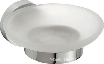 Мыльница подвесная, стекло, (цв. хром), Omega ZZ