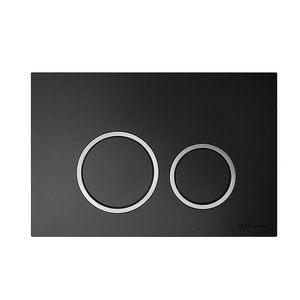 К-т д/установки подвесн.унитаза,(застен.модуль, крепёж, прокладка звукоиз, панель 2-го смыва пластик цв.ЧЕРНЫЙ мат., контур клавиш хром) XX Tece TECEspring K955102