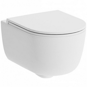 Унитаз подвесной, безободковый с сиденьем микролифт, цв.белый Damixa sirius DX86C1700SC
