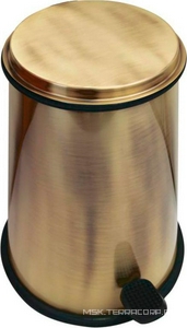 Ведро для мусора с крышкой, d21хh33см, 5л, (цв.бронза), Migliore ZZ Migliore Универсал 21957