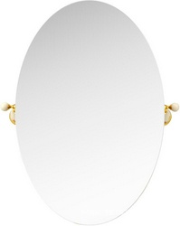 Зеркало овальное 80х61 см, с декором керамика (цв.золото),Provance ZZ