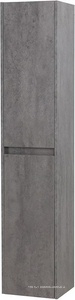 Шкаф подвесной с двумя распашными дверцами, ПЕТЛИ СЛЕВА, две полки внутри, 300х330хh1600мм, (цв.Cemento Grigio),  ZZ BelBagno Kraft KRAFT-1600-2A-SC-CG-L