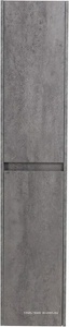 Шкаф подвесной с двумя распашными дверцами, ПЕТЛИ СЛЕВА, две полки внутри, 300х330хh1600мм, (цв.Cemento Grigio),  ZZ BelBagno Kraft KRAFT-1600-2A-SC-CG-L