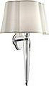 Светильник 300х230хh515мм, (держатель цв. хром, стекло, абажур цв.белый),  ZZ Devon & Devon Crystal DECRYSTALCR