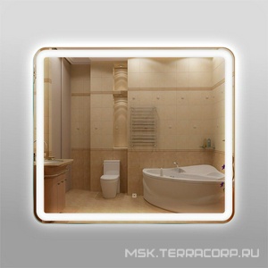 Зеркало h70 х 80 см, LED подсветка с сенсорным выключателем КЗСК 348 3480708ску